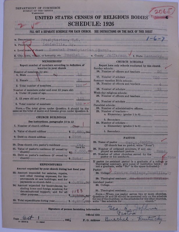 Scan of Presbyterian Church in the United States: 2065