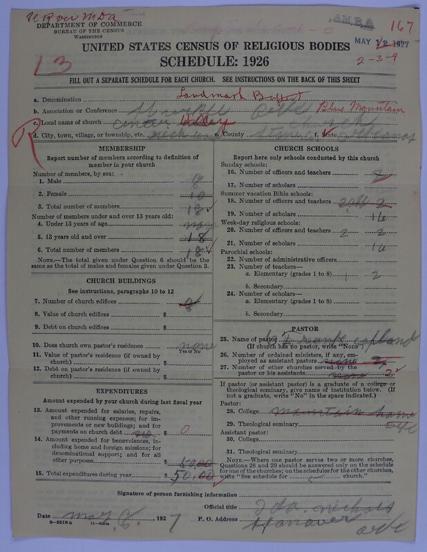 Scan of Landmark Baptist of America: 167