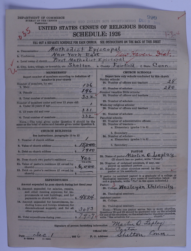 Scan of Methodist Episcopal Church: 999