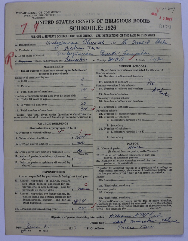 Scan of Presbyterian Church in the United States: 3179