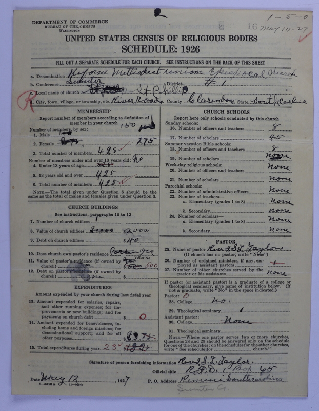 Scan of Reformed Methodist Union Episcopal Church: 16