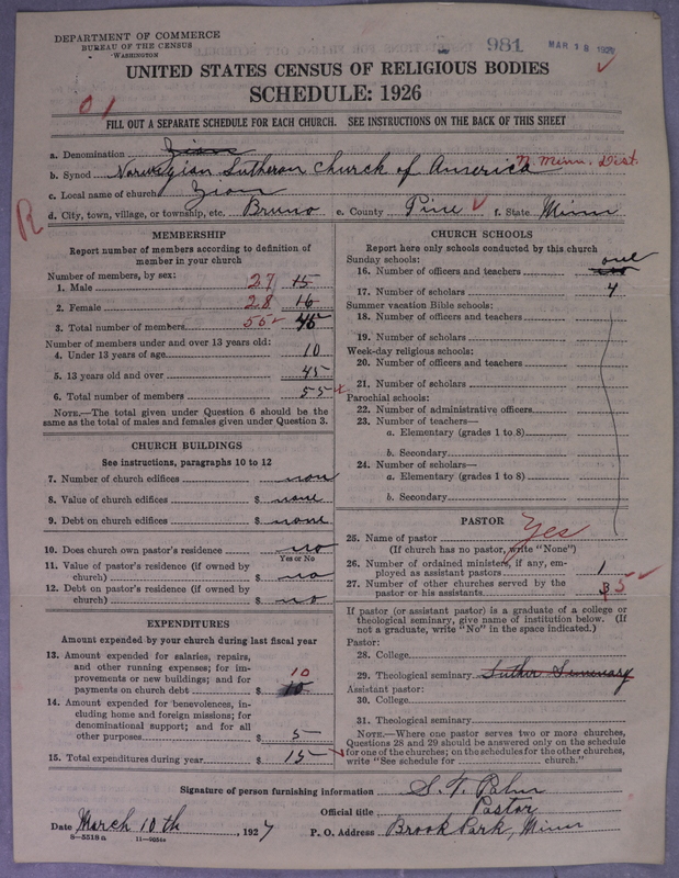 Scan of Norwegian Lutheran Church of America: 981