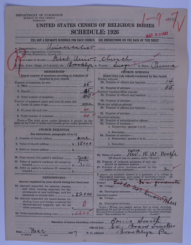 Scan of Universalist Church: 296