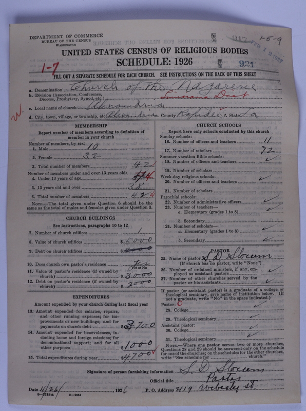 Scan of Church of the Nazarene: 921