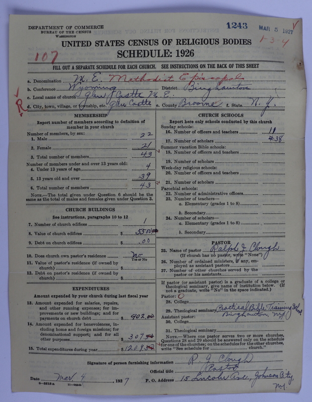 Scan of Methodist Episcopal Church: 1243