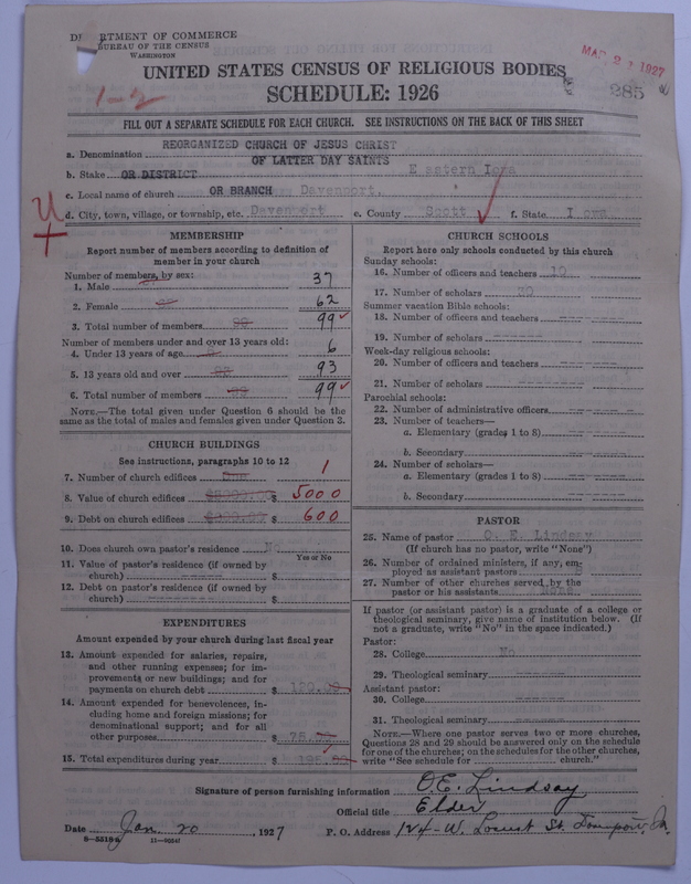 Scan of Reorganized Church of Jesus Christ of Latter Day Saints: 285