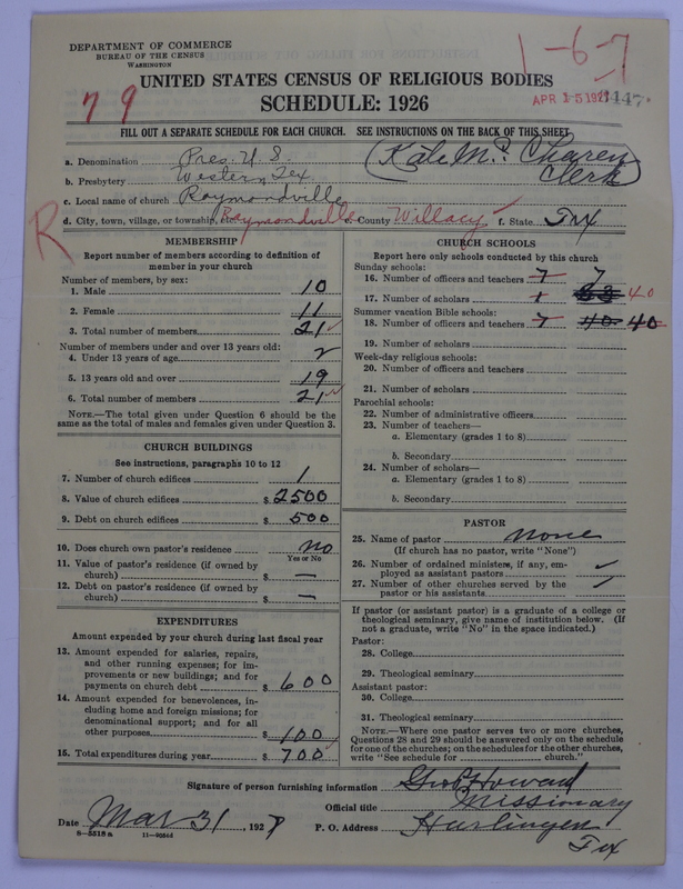 Scan of Presbyterian Church in the United States: 3447