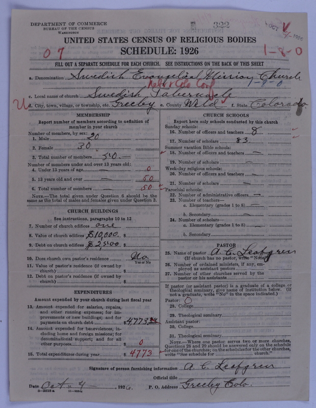 Scan of Swedish Evangelical Mission Covenant of America: 322