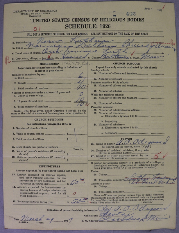 Scan of Norwegian Lutheran Church of America: 492