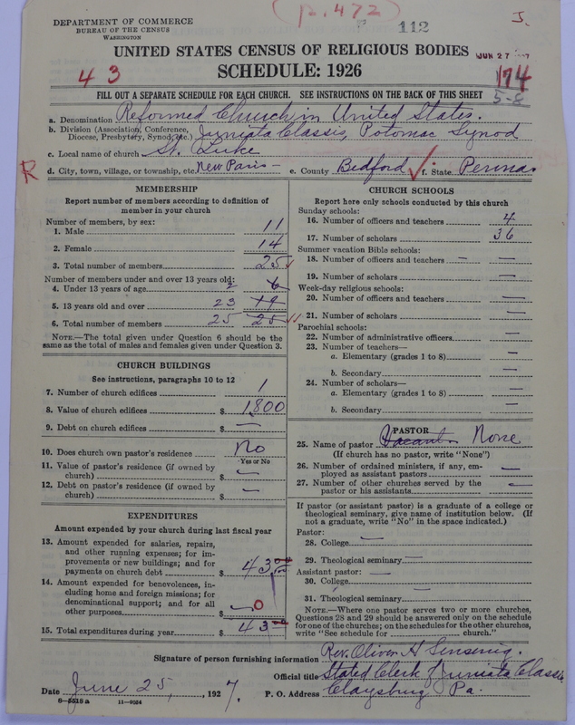 Scan of Reformed Church in the United States: 112