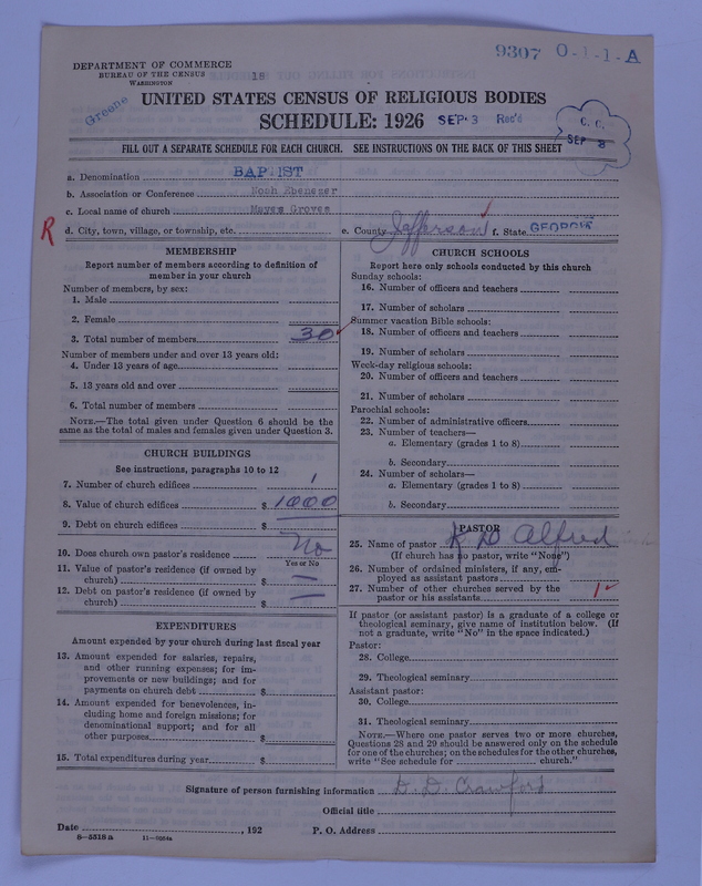 Scan of Negro Baptists: 9307
