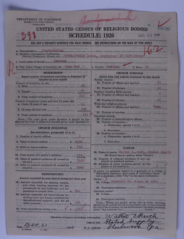 Scan of Presbyterian Church in the United States of America: 1856