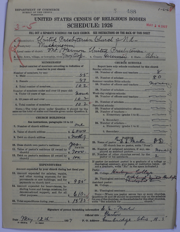 Scan of United Presbyterian Church of North America: 488