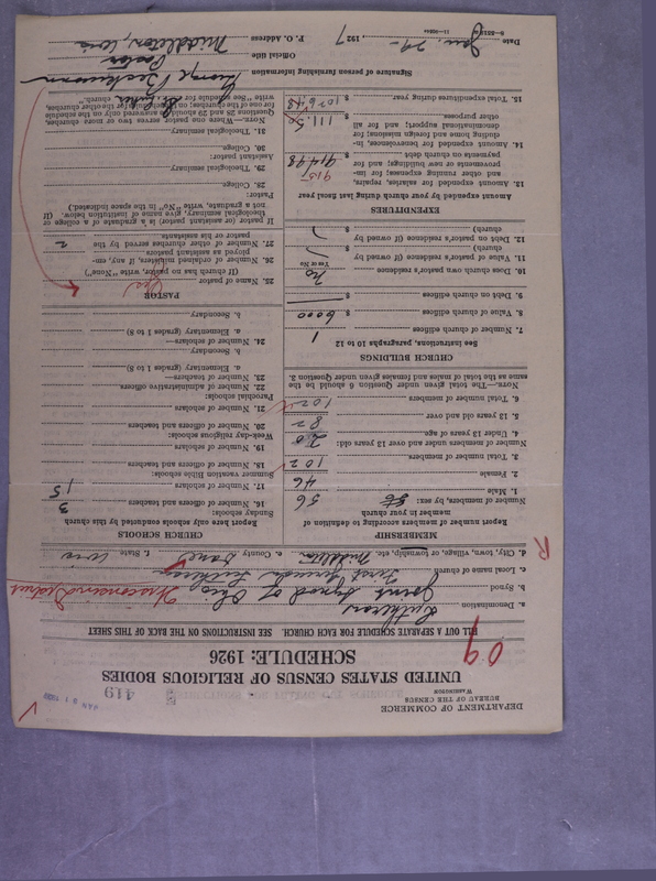 Scan of Synod of the Reformed Presbyterian Church of North America: 419