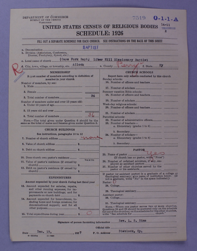 Scan of Negro Baptists: 7519