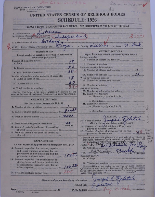 Scan of Independent Lutheran Congregations: 46