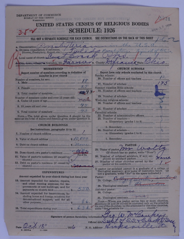 Scan of Presbyterian Church in the United States of America: 2621