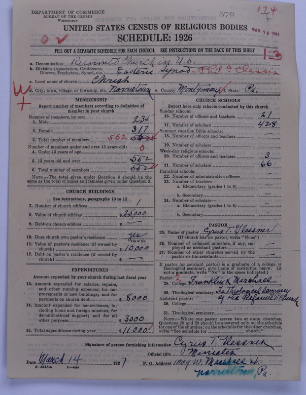 Scan of Reformed Church in the United States: 579