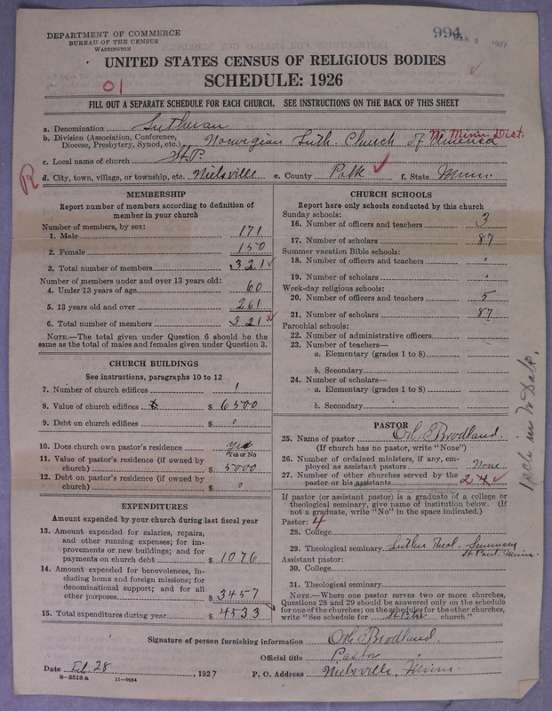 Scan of Norwegian Lutheran Church of America: 994
