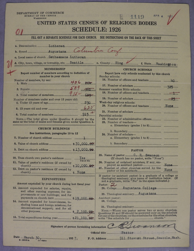 Scan of Evangelical Lutheran Augustana Synod of North America: 1119