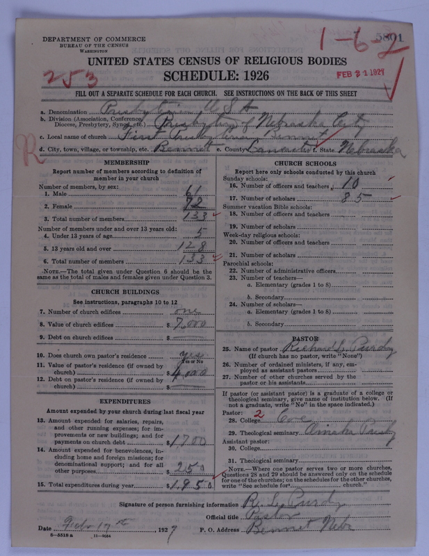 Scan of Presbyterian Church in the United States of America: 5801