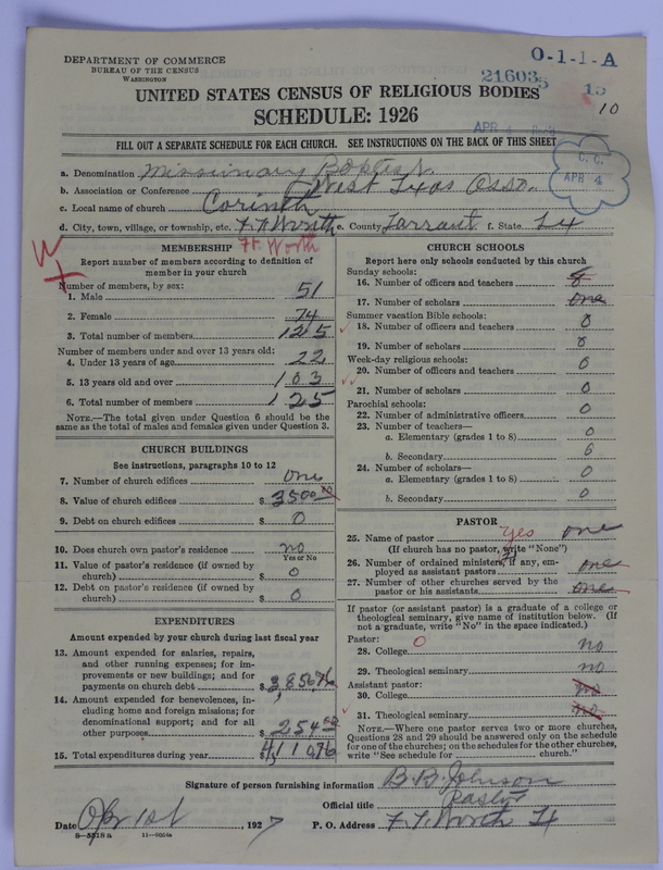 Scan of Negro Baptist: 21603