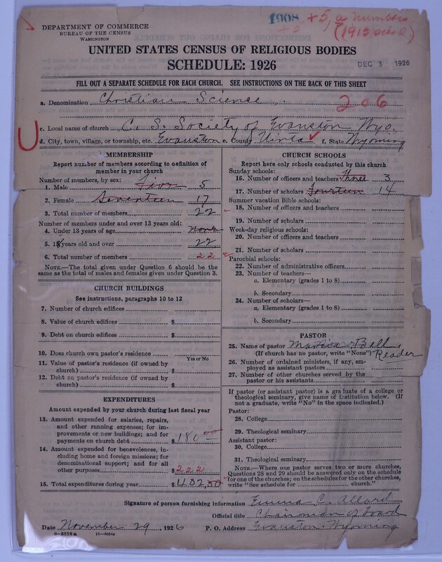 Scan of Church of Christ, Scientist: 1908
