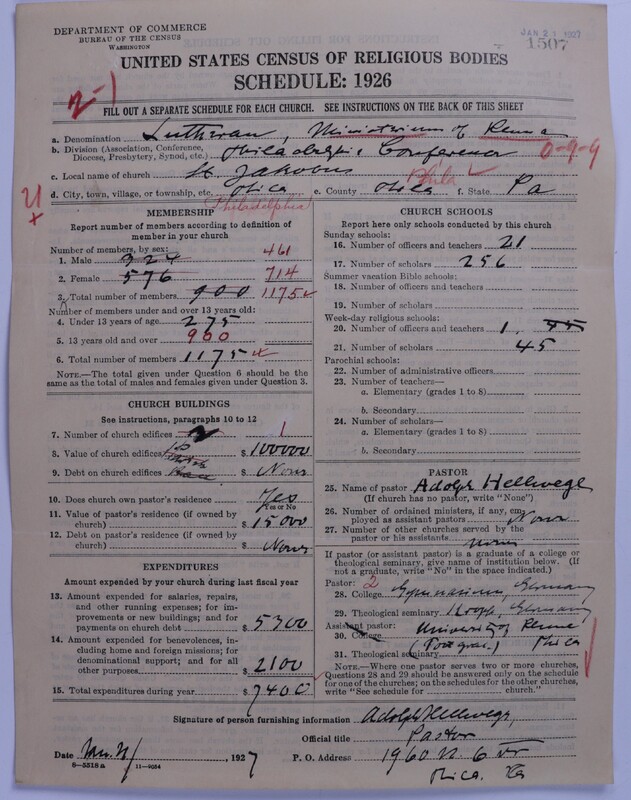 Scan of United Lutheran Church in America: 1507