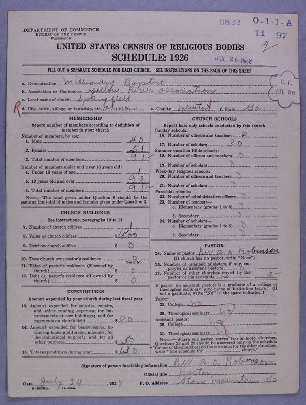Scan of Negro Baptists: 9822