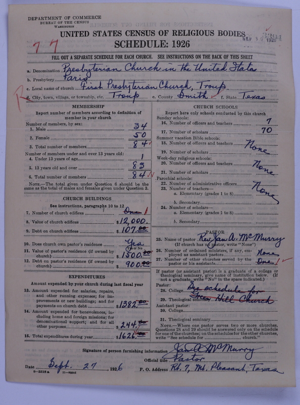 Scan of Presbyterian Church in the United States: 3394