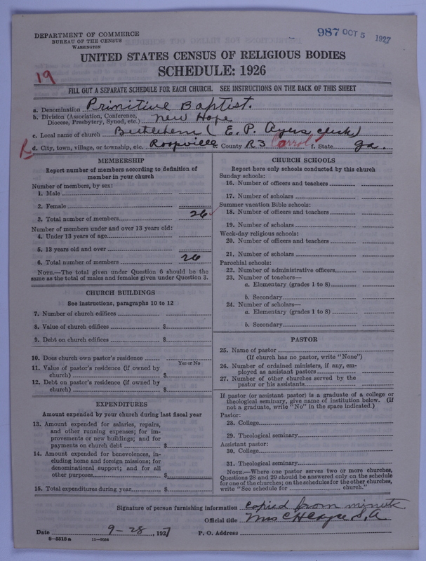 Scan of Primitive Baptists: 987