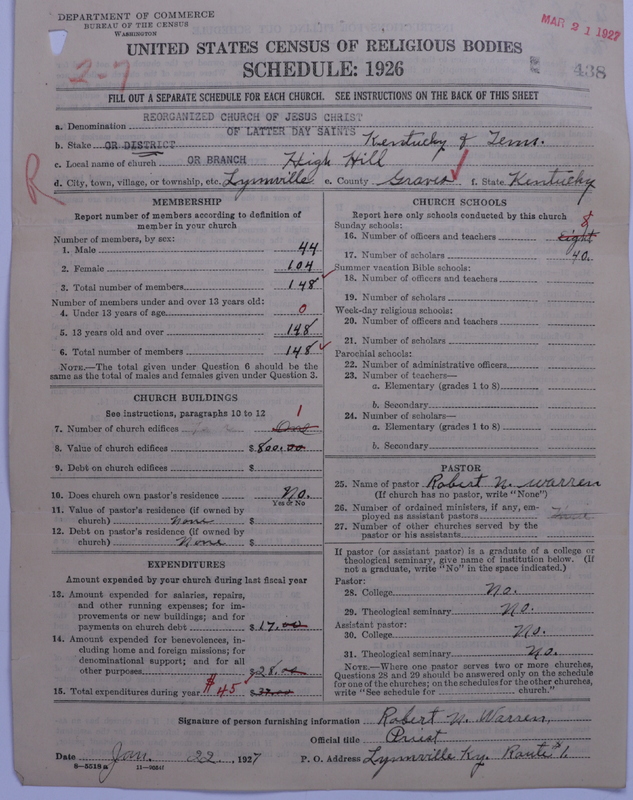 Scan of Reorganized Church of Jesus Christ of Latter Day Saints: 438