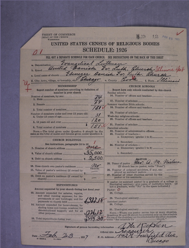 Scan of United Danish Evangelical Lutheran Church in America: 12