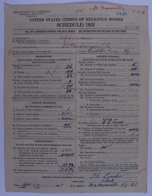Scan of Disciples of Christ: 5429