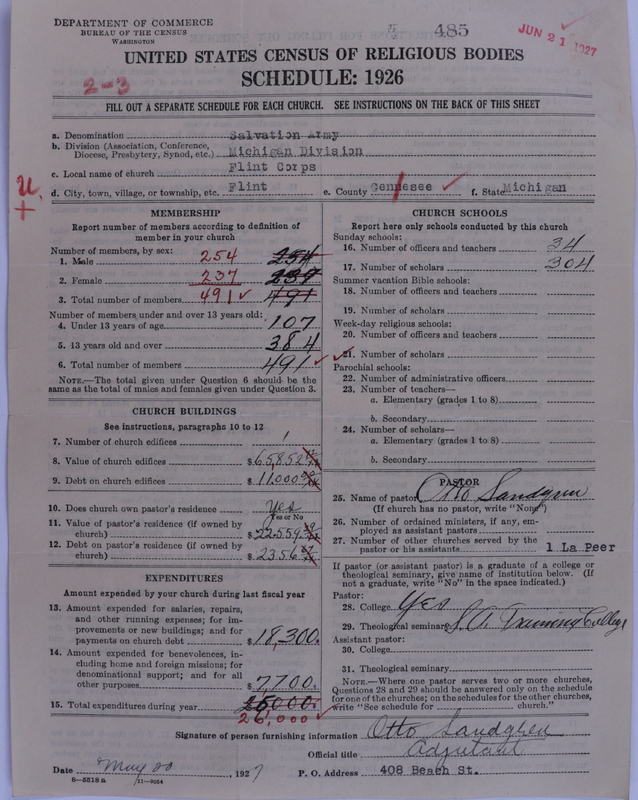 Scan of Salvation Army: 485