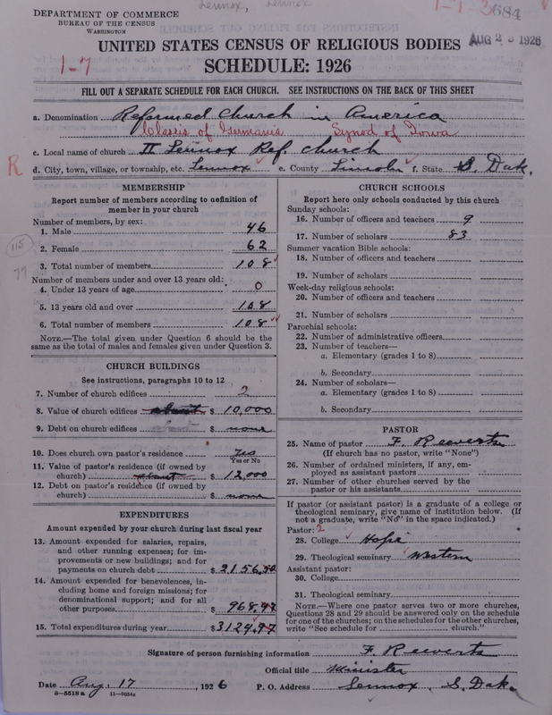 Scan of Reformed Church in America: 684