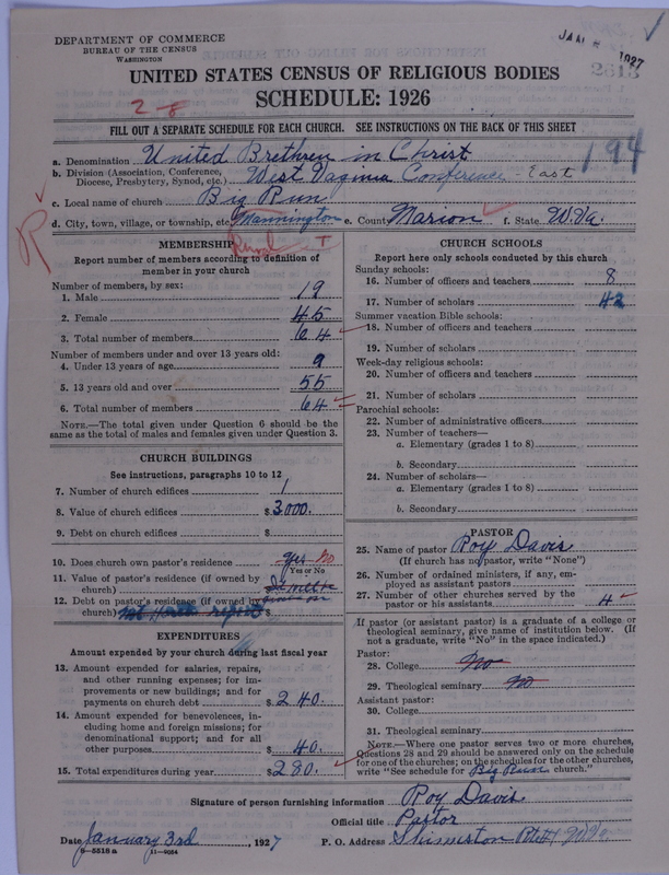 Scan of Church of the United Brethren in Christ: 2613