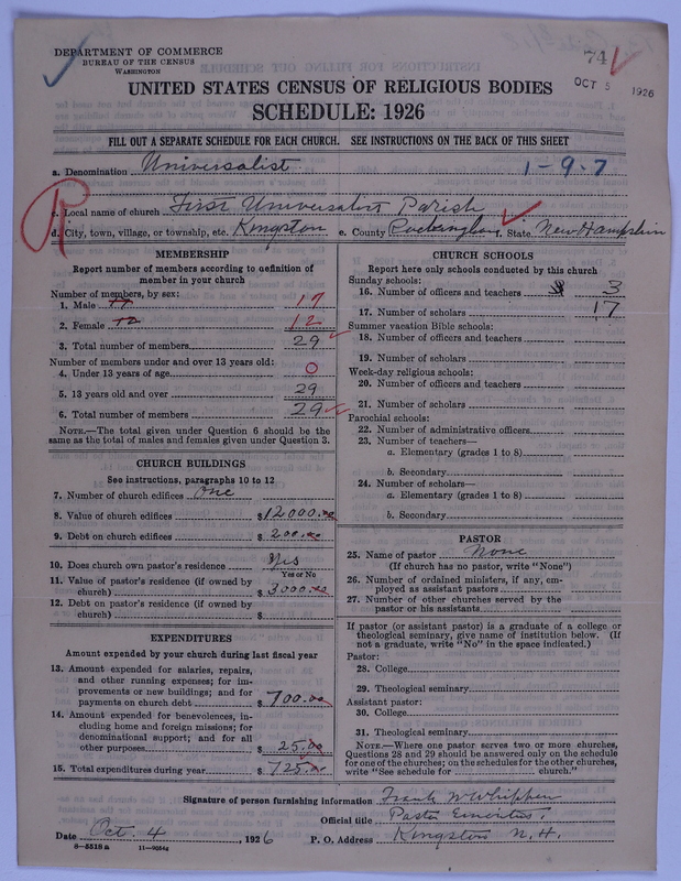 Scan of Universalist Church: 74