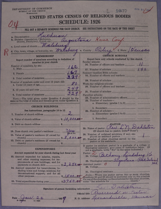 Scan of Evangelical Lutheran Augustana Synod of North America: 1037