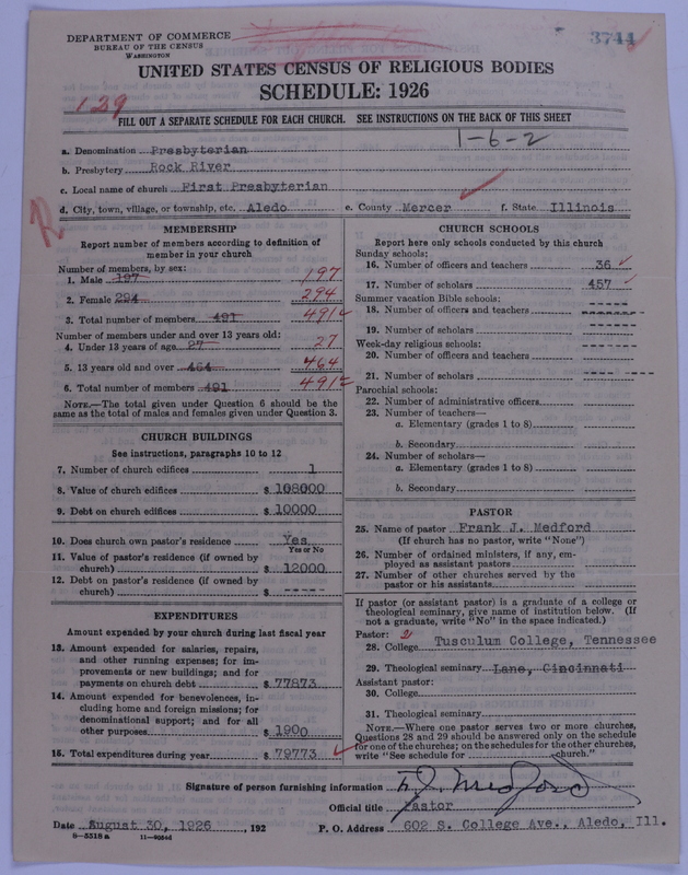 Scan of Presbyterian Church in the United States of America: 3744
