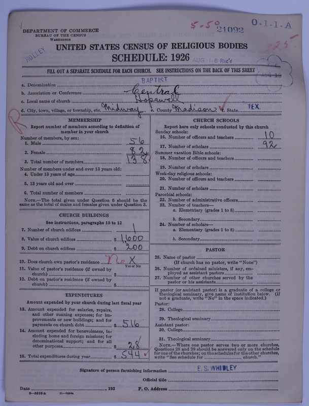 Scan of Negro Baptists: 21092