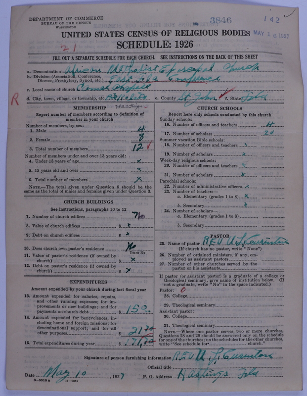 Scan of African Methodist Episcopal Church: 3846