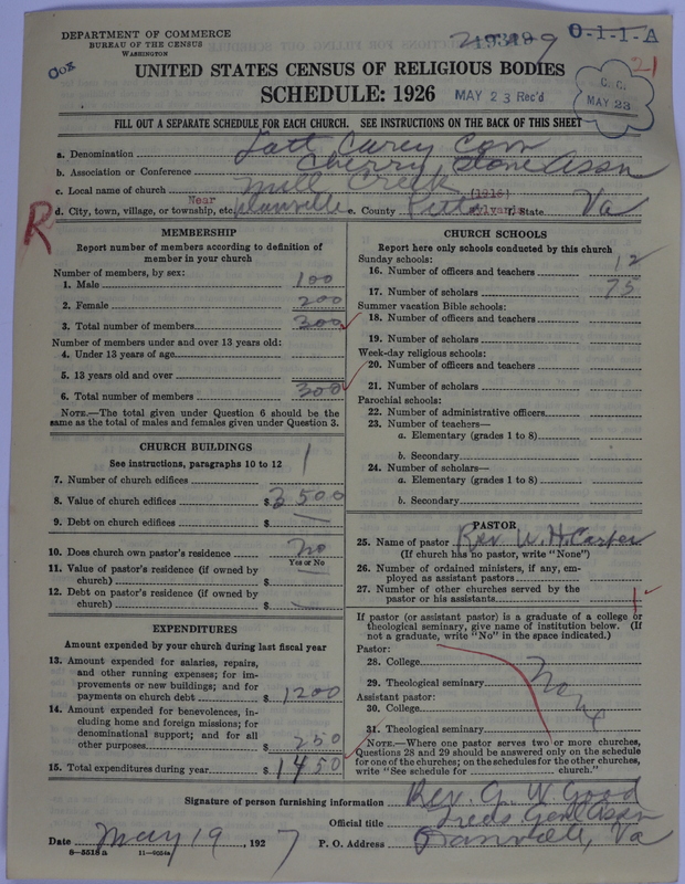 Scan of Negro Baptists: 19319