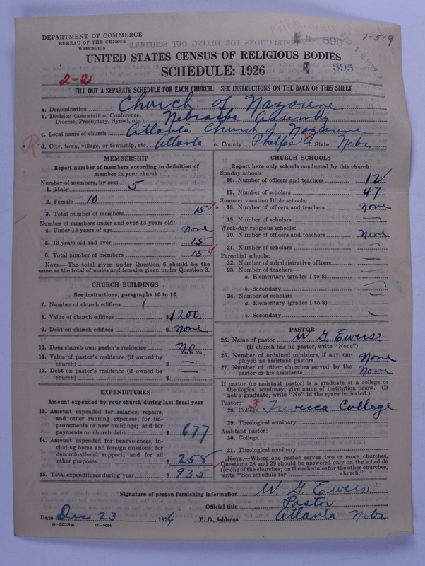 Scan of Church of the Nazarene: 595