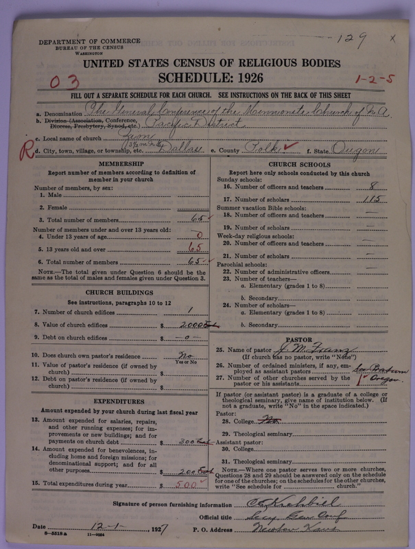 Scan of General Conference of the Mennonite Church of North America: 129