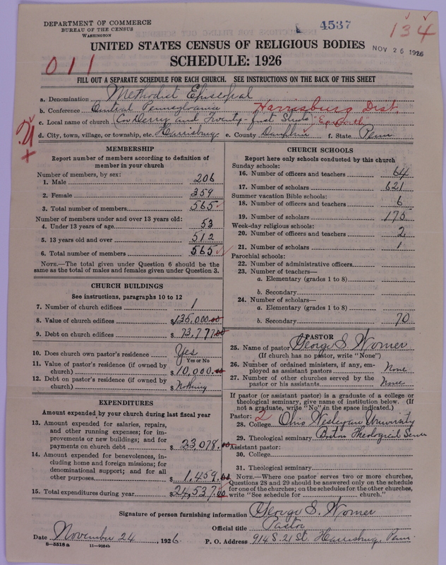 Scan of Methodist Episcopal Church: 4537