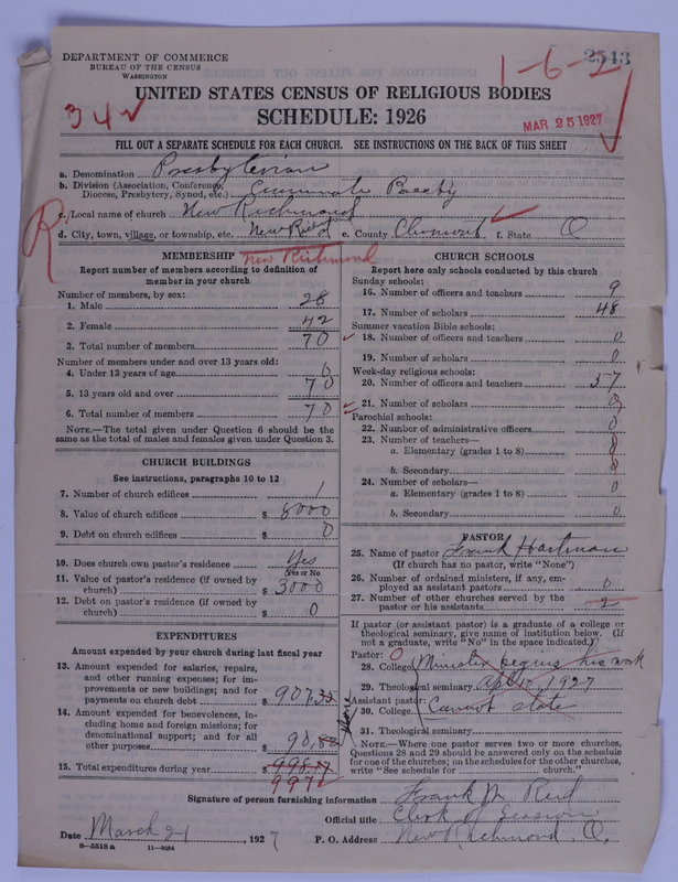 Scan of Presbyterian Church in the United States of America: 2543