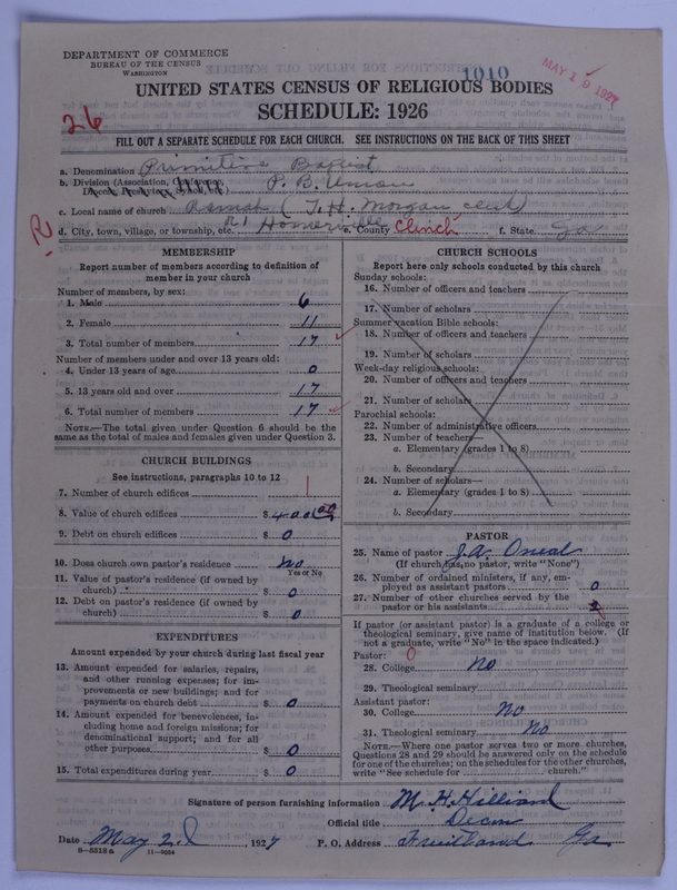 Scan of Primitive Baptists: 1010