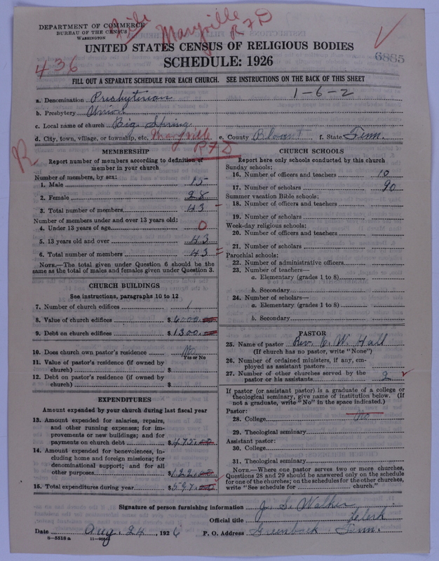Scan of Presbyterian Church in the United States of America: 6885