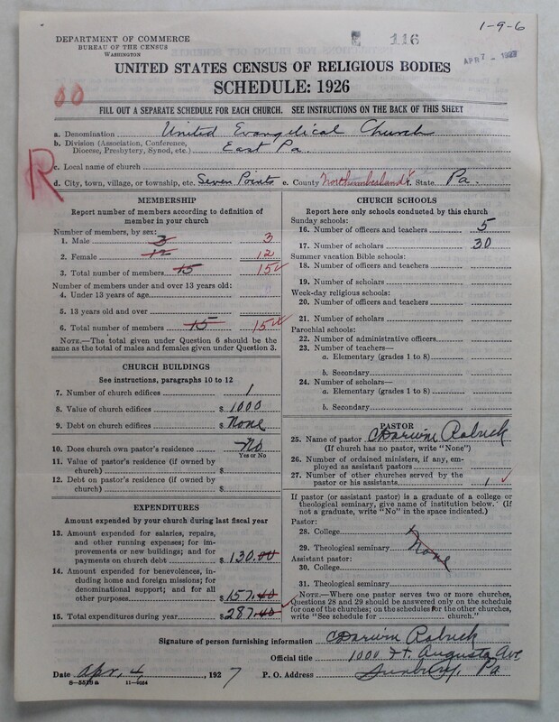 Scan of Evangelical Congregational Church: 116
